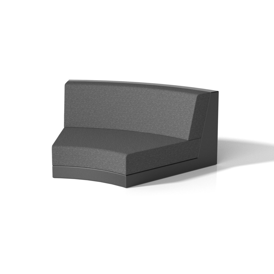 VONDOM Pixel Eckelement 45° gerundet – modulares Outdoor-Loungemöbel