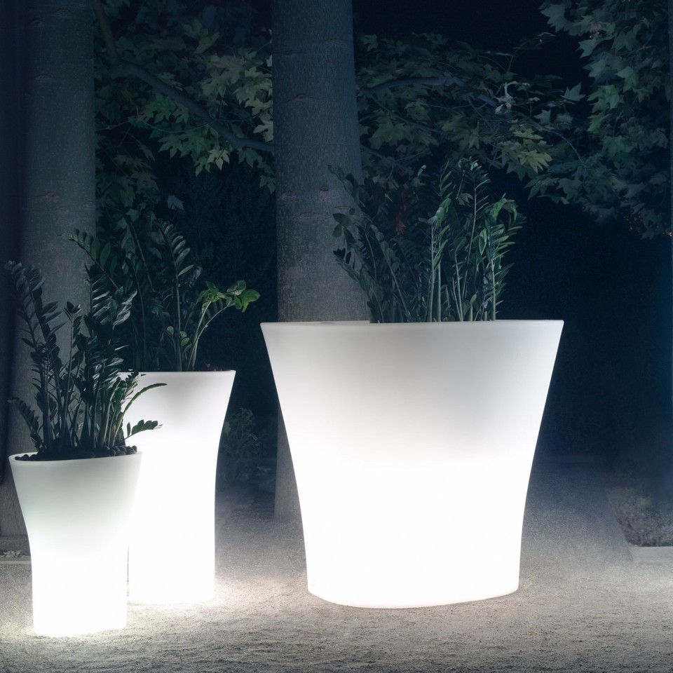 VONDOM Beleuchtetes Pflanzgefäß BONES 70