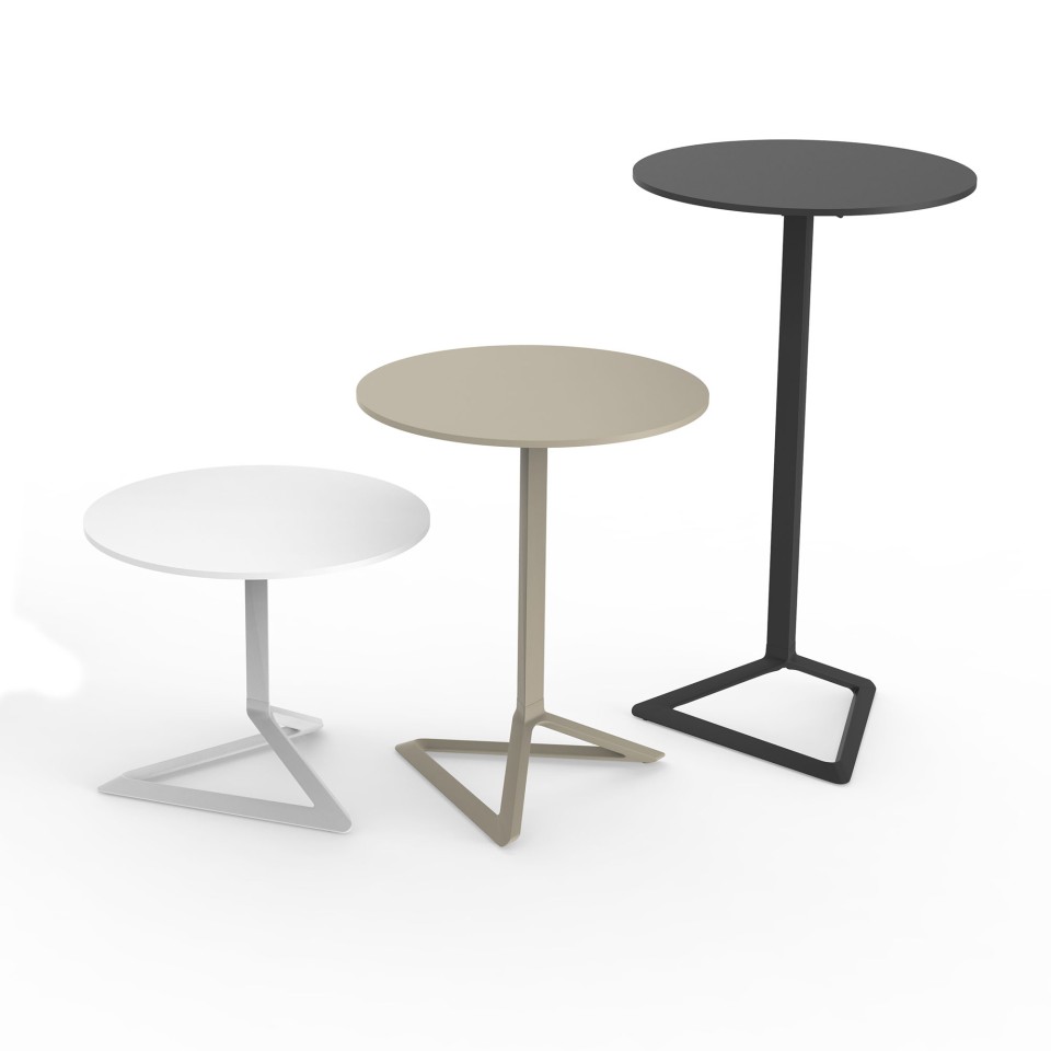 VONDOM Bistrotisch DELTA - Ø 50/59/69 x 73cm