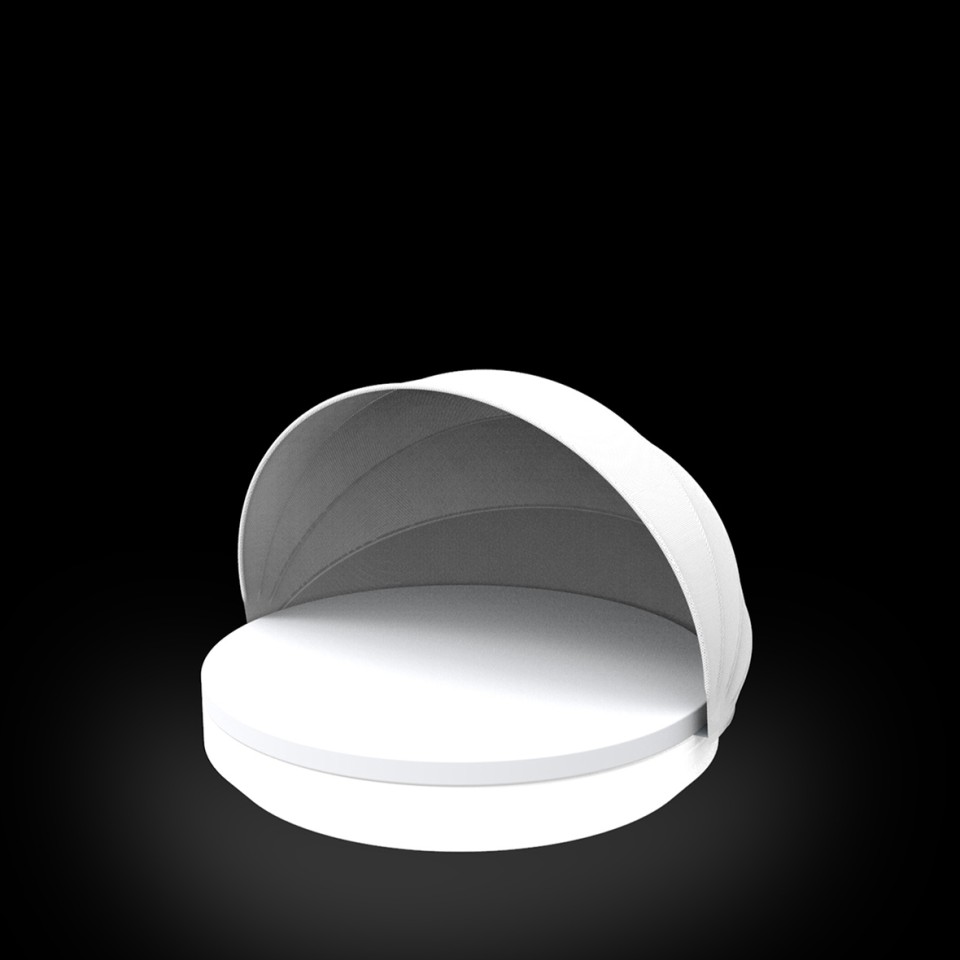 VONDOM Cama de día iluminada VELA con toldo - Ø 210cm