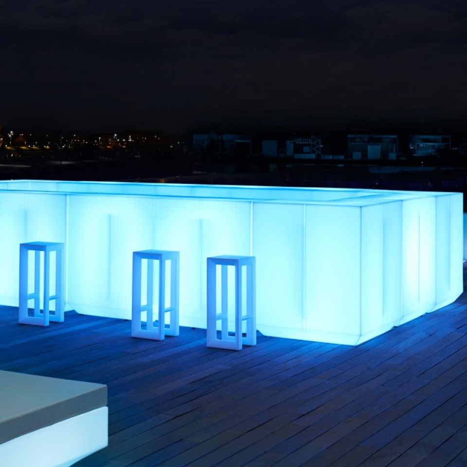VONDOM Beleuchtetes Bar-Eckement VELA 100
