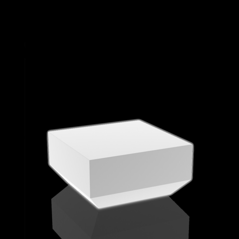 VONDOM Mesa de salón iluminada VELA - 60x60x30cm