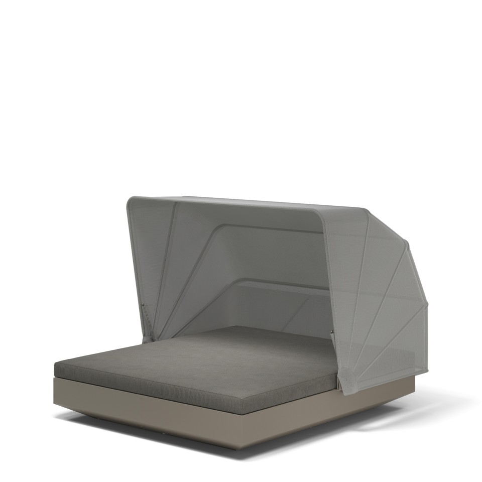 VONDOM Lettino VELA con parasole pieghevole - 180x200cm