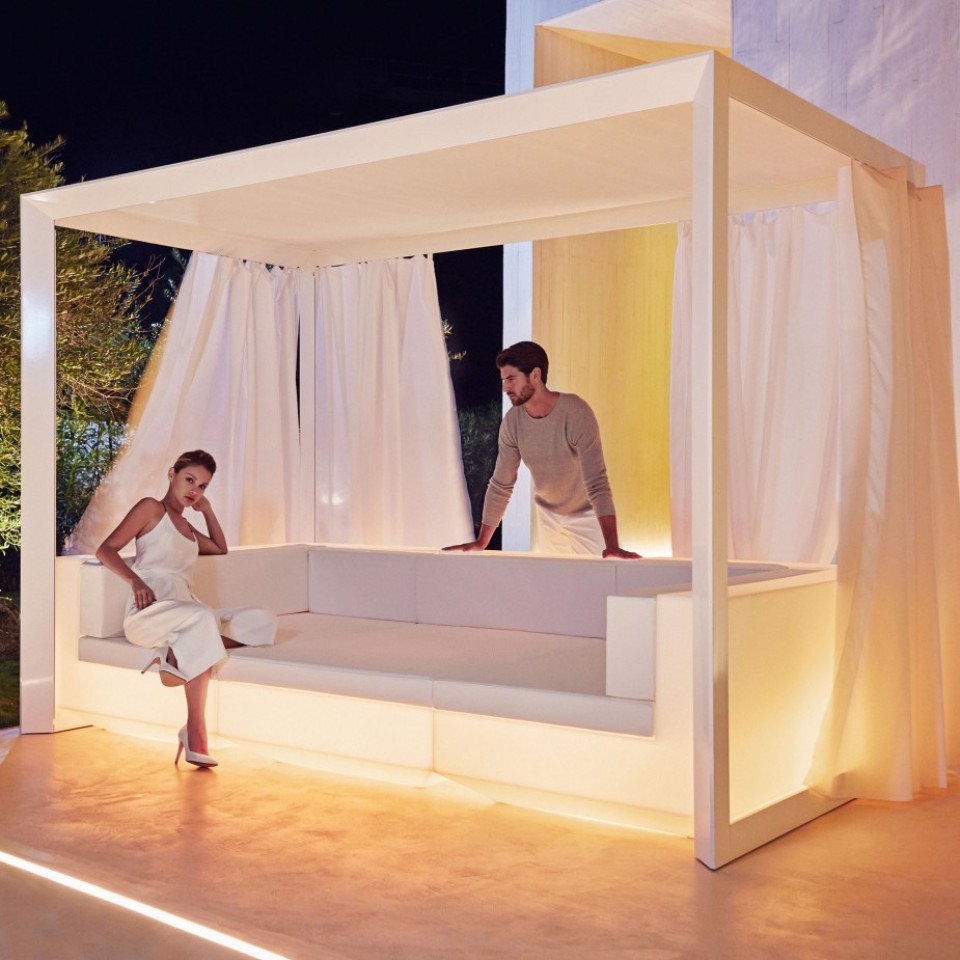 VONDOM VELA Pavillon für Sofaelemente - 305x182x220cm