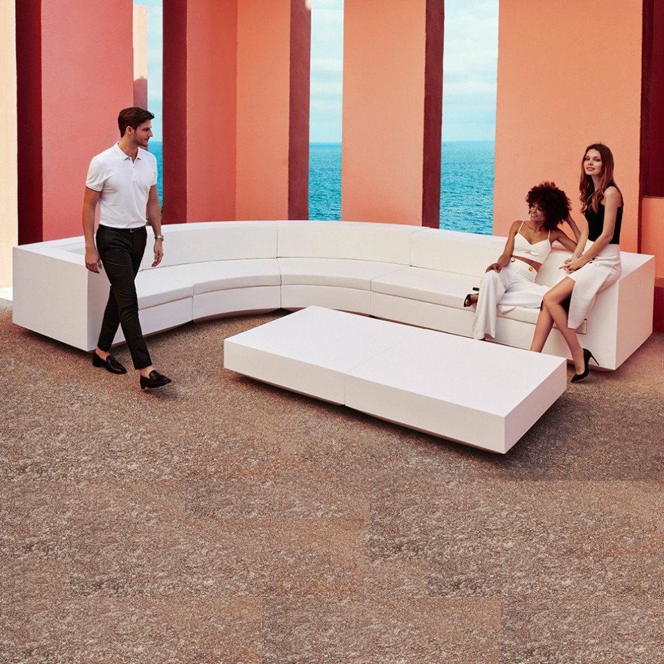 VONDOM Sofá VELA módulo circular sin reposabrazos