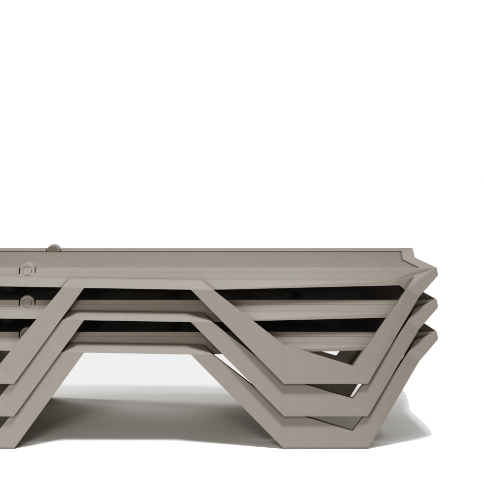 VONDOM шезлонг VOXEL - 62x200x35cм - 4шт.