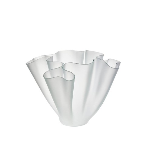 FONTANA ARTE Vase Cartoccio S Glas weiß