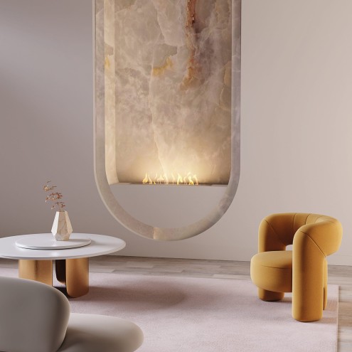 GLAMMFIRE Ethanol Brenner für Einbau Crea7ion EVOPlus 400 Fire line