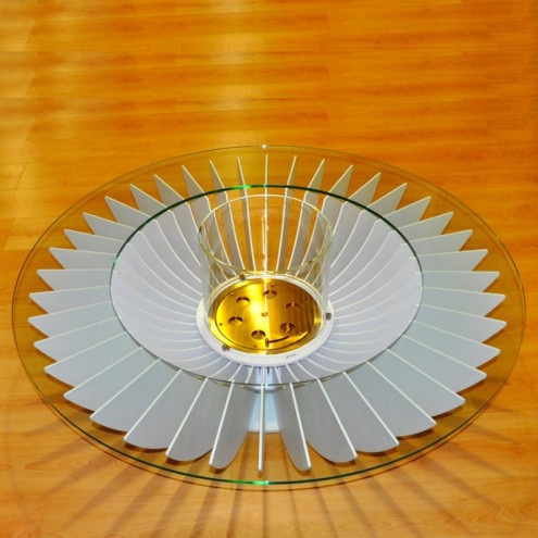 GLAMMFIRE Ethanol Feuerstelle COSMO 13 weiß