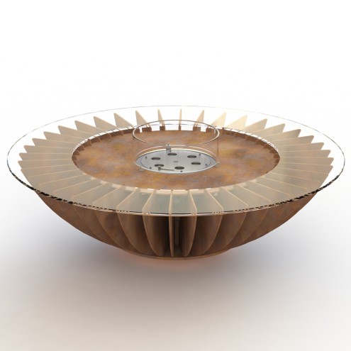 GLAMMFIRE Ethanol Feuerstelle COSMO EVOPlus corten