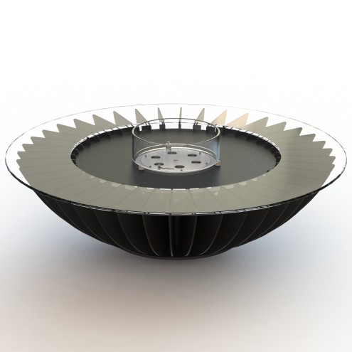 GLAMMFIRE Ethanol Feuerstelle COSMO EVOPlus schwarz