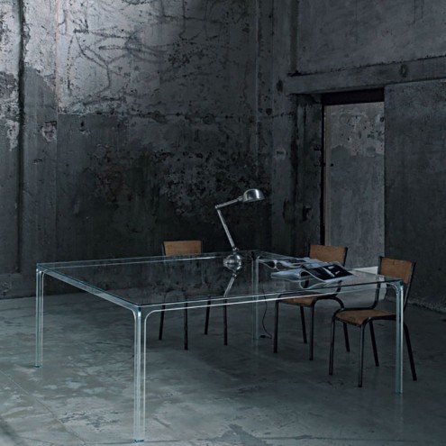 GLAS ITALIA Tisch OSCAR quadrat