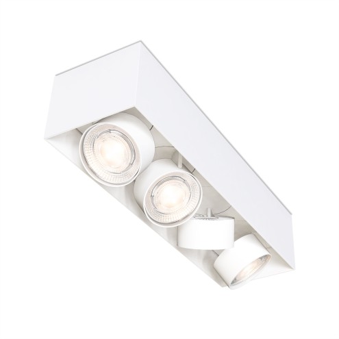 MAWA Wittenberg 4.0 – LED-Aufbaustrahler rechteckig – 4-flammig - kopfbündig
