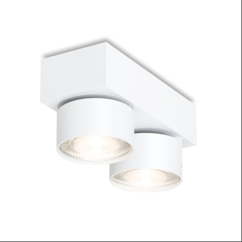 MAWA Wittenberg 4.0 – LED-Aufbaustrahler rechteckig – 2-flammig