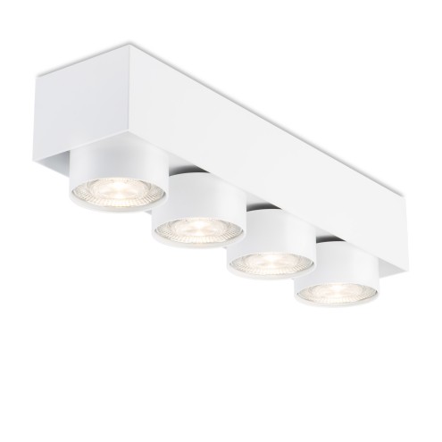 MAWA Wittenberg 4.0 – LED-Aufbaustrahler rechteckig – 4-flammig - halbbündig