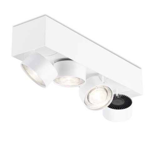 MAWA Wittenberg 4.0 – LED-Aufbaustrahler rechteckig – 4-flammig - halbbündig