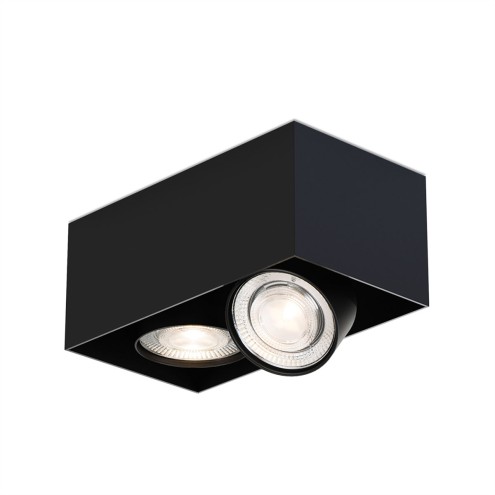 MAWA Wittenberg 4.0 – LED-Aufbaustrahler rechteckig – 2-flammig - kopfbündig