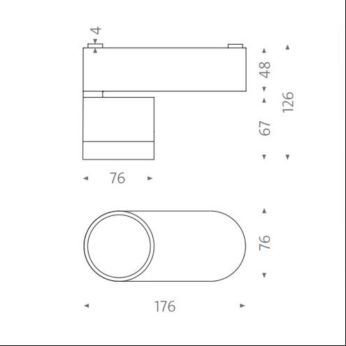 MAWA Wittenberg 4.0 ZOOM – LED-Aufbaustrahler rechteckig soft – 1-flammig – asymmetrisch