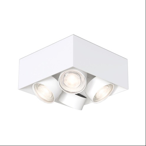 MAWA Wittenberg 4.0 – LED-Aufbaustrahler quadratisch – 4-flammig - kopfbündig