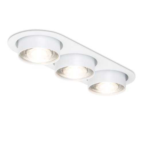 MAWA Wittenberg 4.0 – LED Einbaustrahler rechteckig soft – 3-flammig - halbbündig