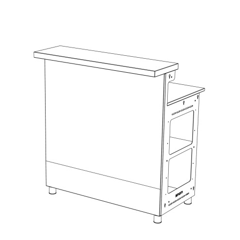 MOREE Barkombination / Theke LED - 505 x 107 x 70 cm