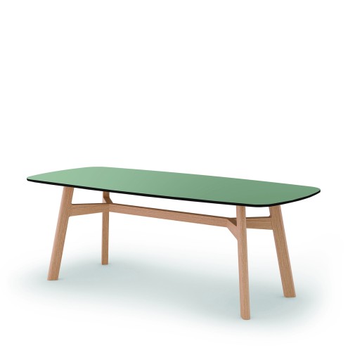 SCULPTURES JEUX Esstisch GEM 220x100 - Eiche / Laminat