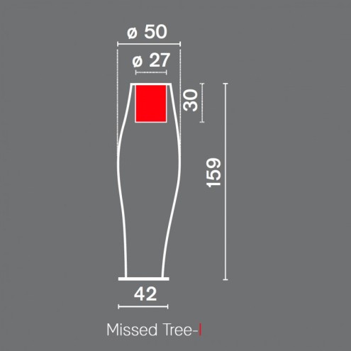 SERRALUNGA Vase MISSED TREE I