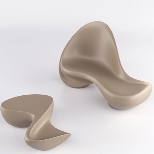 SERRALUNGA Sofa und Tisch RIPPLE
