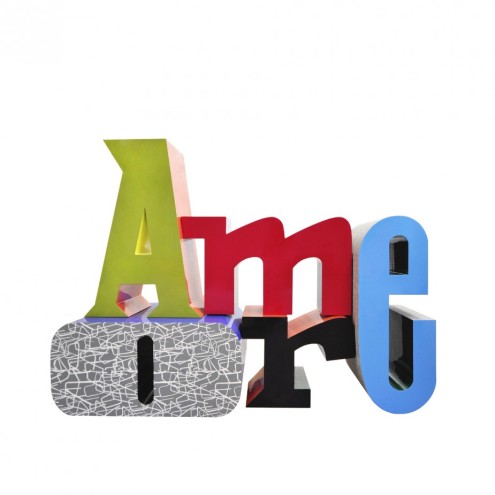 SLIDE ART Skulptur AMORE by Javier Mariscal
