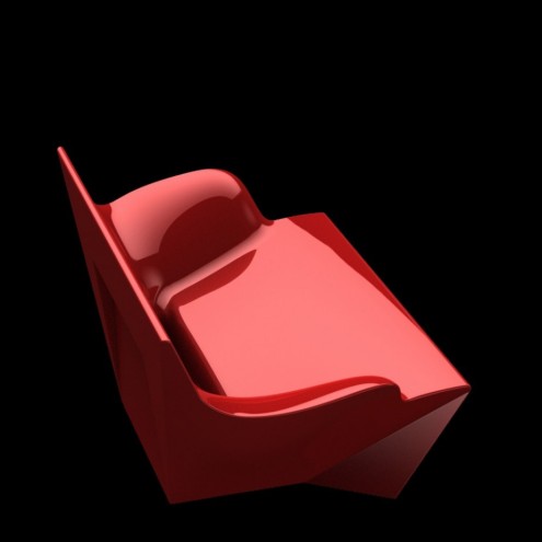 SLIDE DESIGN Sessel mit Armlehnen KAMI SAN lackiert