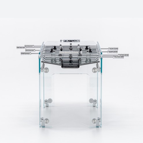 TECKELL Cristallino schwarz Luxus Tischfussball aus Glas