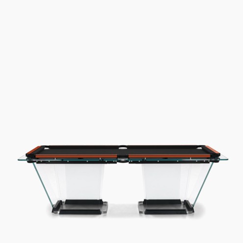 TECKELL T1.3 Billardtisch Alcantara Luxus-Design aus Glas & Holz