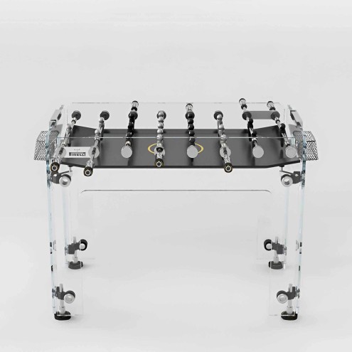 TECKELL Cristallino PIRELLI - Luxus Tischfussball aus Glas - Limited Edition