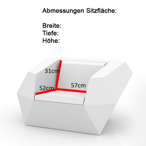 VONDOM Beleuchteter Sessel FAZ