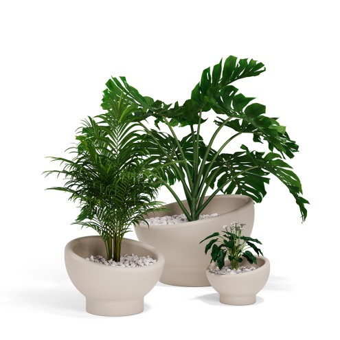 VONDOM Pflanzgefäße LUNA 3er-Set