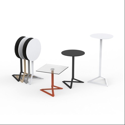 VONDOM Stehtisch DELTA - Ø 50/59 x 105cm