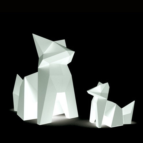 VONDOM Beleuchtetes Designobjekt ORIGAMI KOKITSUNE