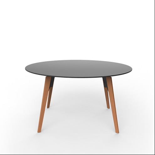 VONDOM Esstisch FAZ Holz Ø 120/140cm