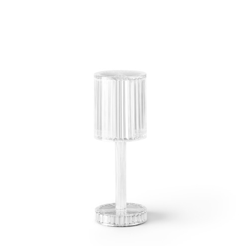 VONDOM Tischleuchte GATSBY Cylinder cristal - LED weiss