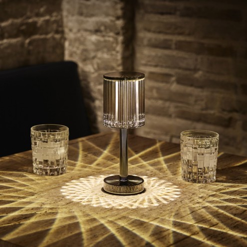 VONDOM Tischleuchte GATSBY Cylinder fume - LED