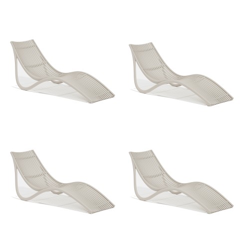 VONDOM Sonnenliege IBIZA - 73x177cm - 4er-Set