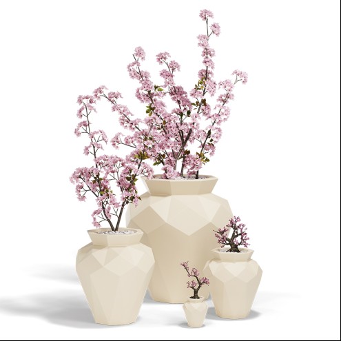 VONDOM planter ORIGAMI Hanami 80 / 120 cm