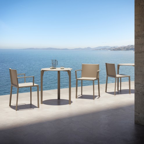 VONDOM Bistrotisch QUARTZ - 2er-Set - 59x59x72cm