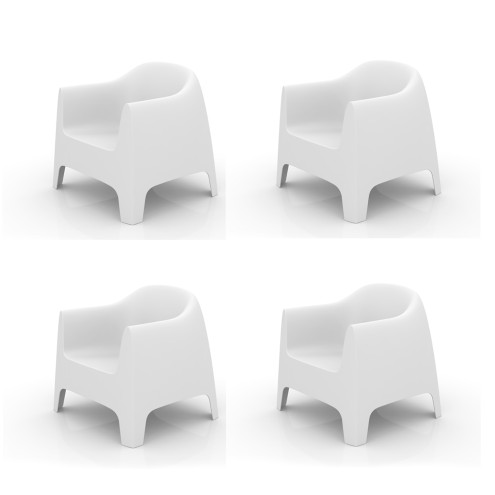VONDOM Sessel SOLID - 4er Set