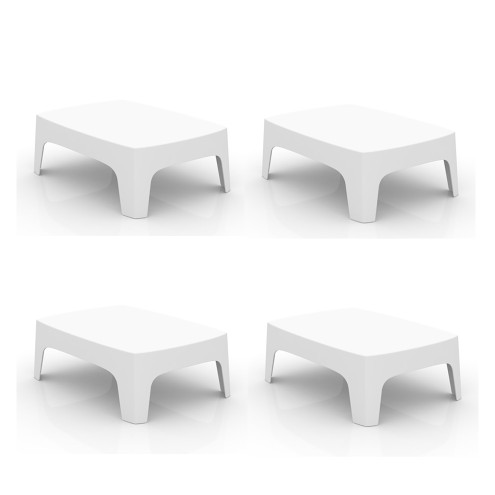 VONDOM Loungetisch SOLID - 100x70x35cm - 4er Set