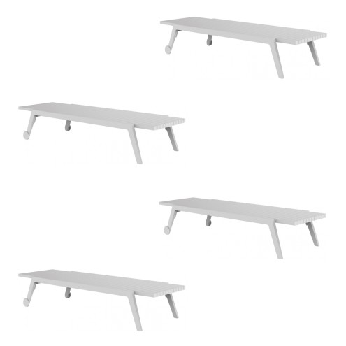 VONDOM Sonnenliege SPRITZ - 67x195cm - 4er Set