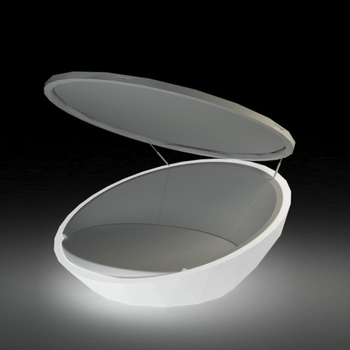 VONDOM Beleuchtetes Daybed ULM mit Sonnenblende