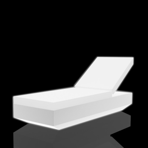 VONDOM Beleuchtete Sonnenliege VELA - 100x210cm