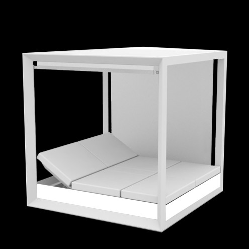VONDOM Beleuchtetes Daybed VELA Pergola 2 - 180x200cm