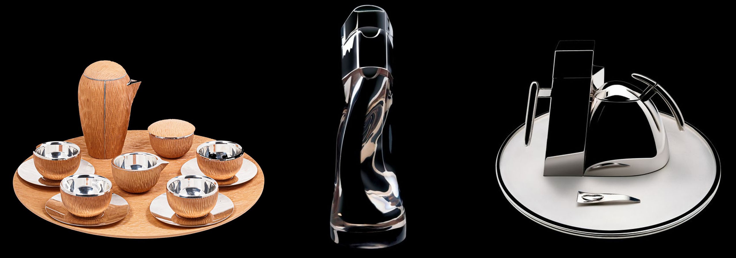 Officina Alessi - Limitierte Sterling Silber Tee- und Kaffee Service